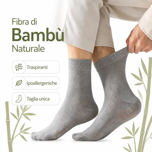 Calze in Fibra di Bambù 100% Naturale - Taglia Unica